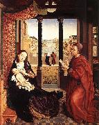 Rogier van der Weyden St Luke Drawing the Portrait of the Madonna oil on canvas